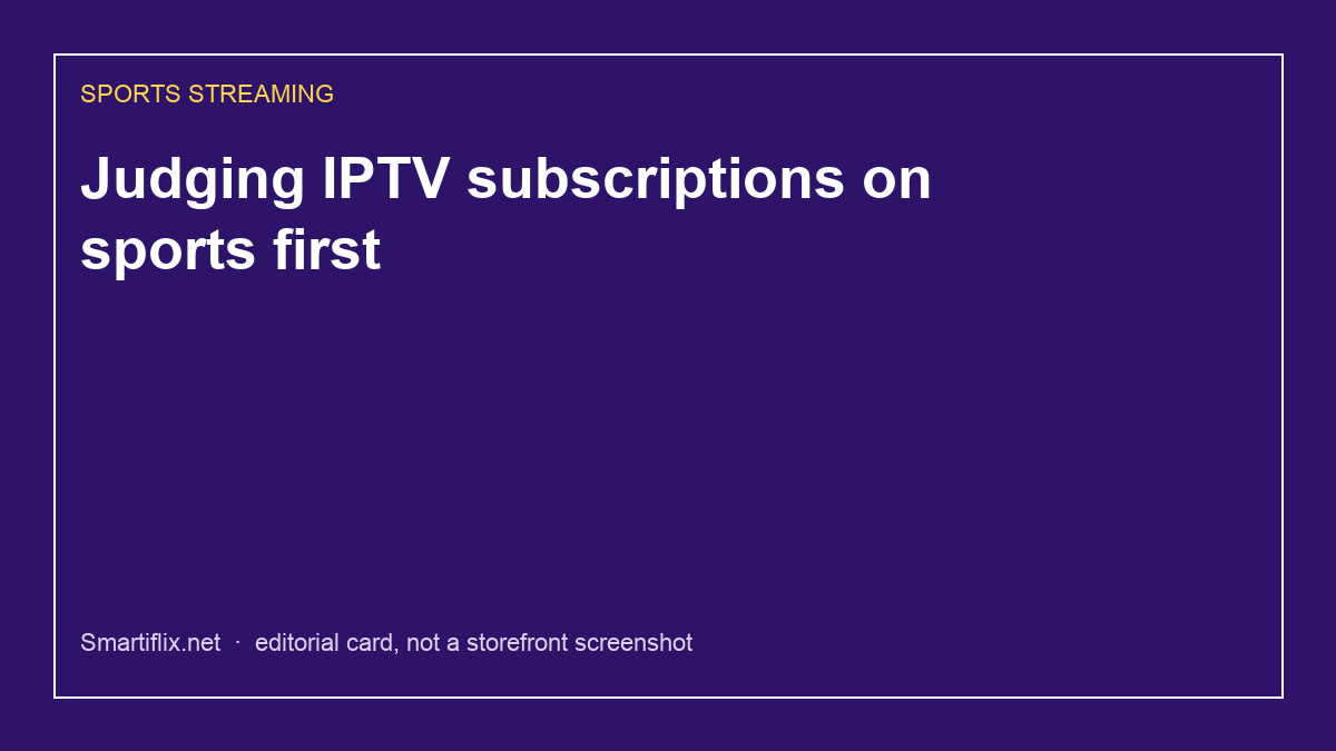 IPTV sports load test